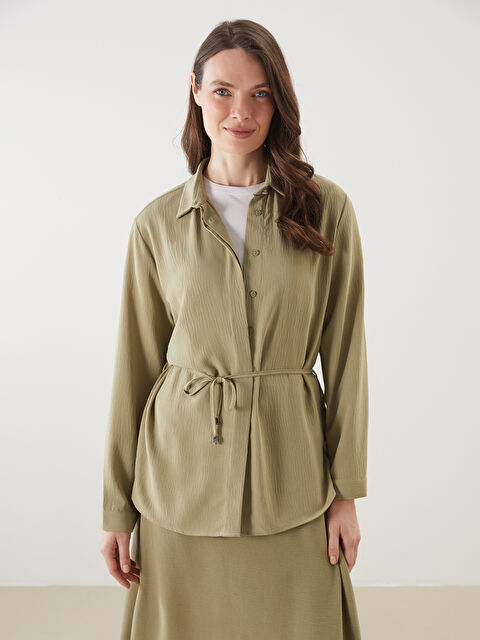 LCW Grace Regular Fit Kadın Gömlek Tunik - S5O139Z8-HDU