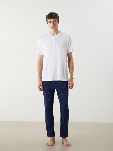 LC WAIKIKI Standart Kalıp Ekose Erkek Pijama Alt
