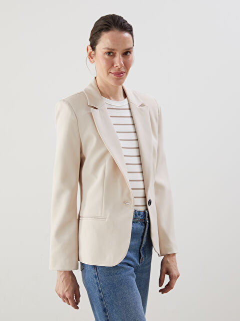 LCWAIKIKI Classic Regular Fit Kadın Blazer Ceket - S5O209Z8-CTL