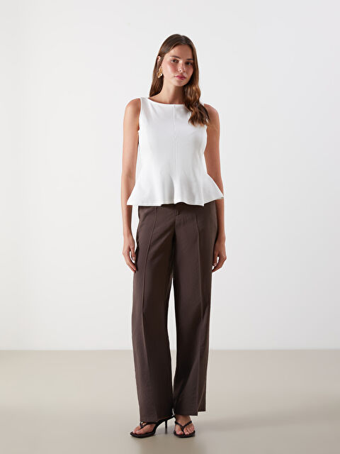 LCW Vision Modal Karışımlı Kadın Pileli Pantolon - S5O264Z8-HSK