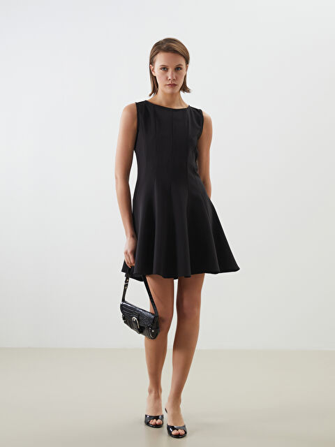 LCW Comfort Kloş Mini Elbise - S5O266Z8-CVL