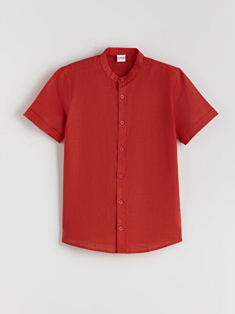 LCW Kids Basic Kısa Kollu Erkek Çocuk Gömlek - S5O275Z4-HC3