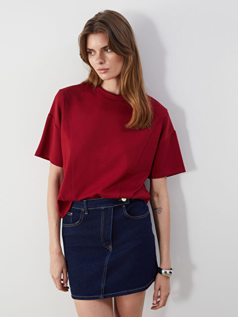 Natuvera Bisiklet Yaka Kadın Crop - S5O305Z8-UZP