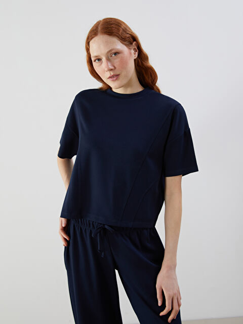 Natuvera Bisiklet Yaka Kadın Crop - S5O305Z8-ZZU