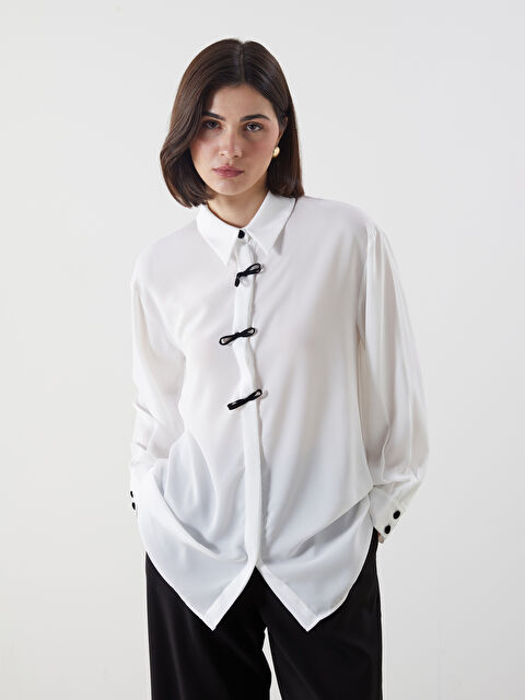 LCW Modest Fiyonk Detaylı Kadın Gömlek Tunik - S5O330Z8-U7E