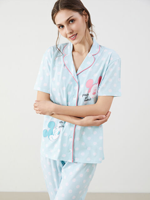 LCW DREAM Mickey Mouse Baskılı Kadın Pijama Takımı - S5O333Z8-LQP