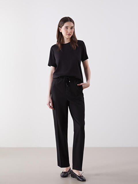 LCW Vision Beli Lastikli Kadın Pantolon - S5O402Z8-CVL