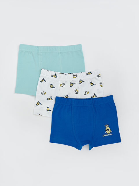 LCW Kids Baskılı Penye Erkek Çocuk Boxer 3'lü - S5O429Z1-LU7