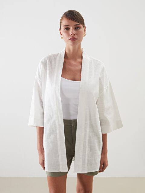 LCW Vision Şal Yaka Oversize Kadın Kimono - S5O435Z8-R9J