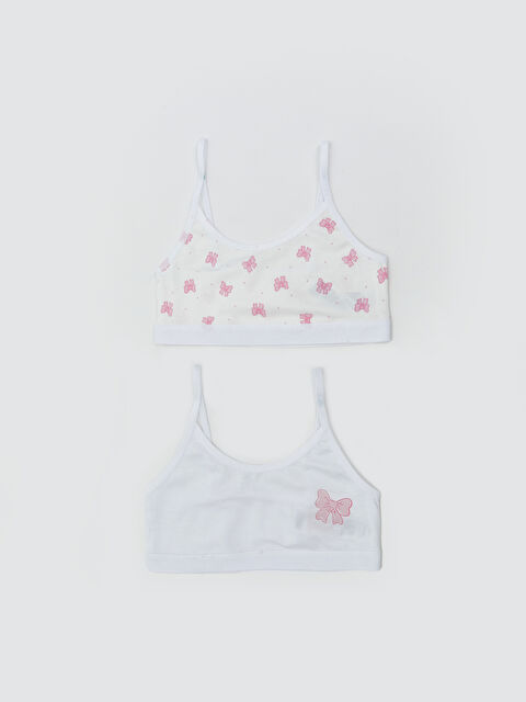 LCW Kids Fiyonk Desenli Kız Çocuk Büstiyer 2'li - S5O474Z4-Q6K