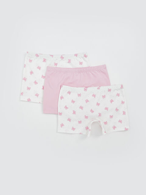 LCW Kids Fiyonk Baskılı Kız Çocuk Boxer 3'lü - S5O476Z4-LU7
