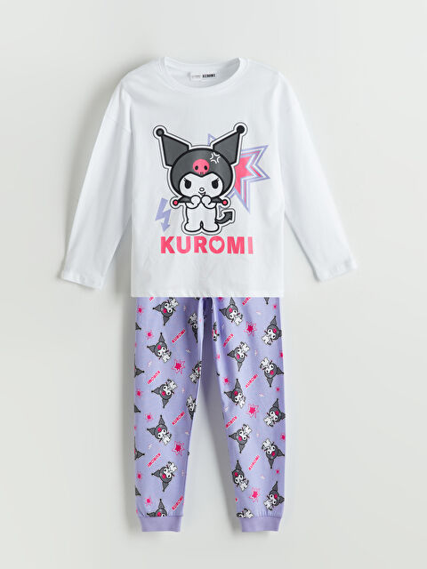 LCW Kids Bisiklet Yaka Kuromi Baskılı Kız Çocuk Pijama Takımı - S5O484Z4-FFB
