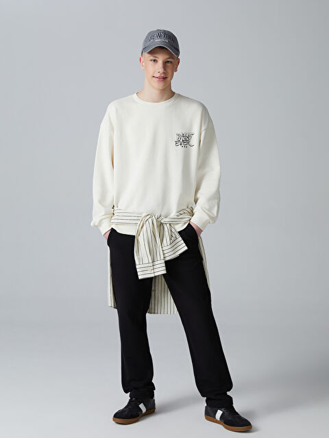 LCW Teen Beli Lastikli Genç Erkek Jogger Eşofman Altı - S5O488Z4-CVL