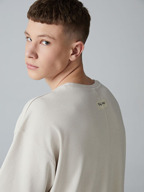 LCW Teen Bisiklet Yaka Basic Genç Erkek Tişört - S5O490Z4-QW6