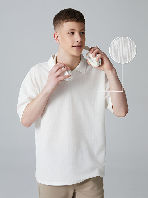 LCW Teen Polo Yaka Dokulu Genç Erkek Tişört - S5O493Z4-FDJ