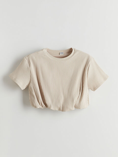 LCW Kids Bisiklet Yaka Kız Çocuk Tişört - S5O503Z4-FZJ