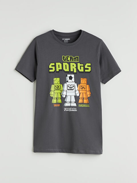 LCW Kids Bisiklet Yaka Erkek Çocuk Pijama Üst - S5O539Z4-HKT