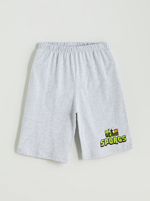 LCW Kids Beli Lastikli Erkek Çocuk Pijama Şort - S5O541Z4-LAK