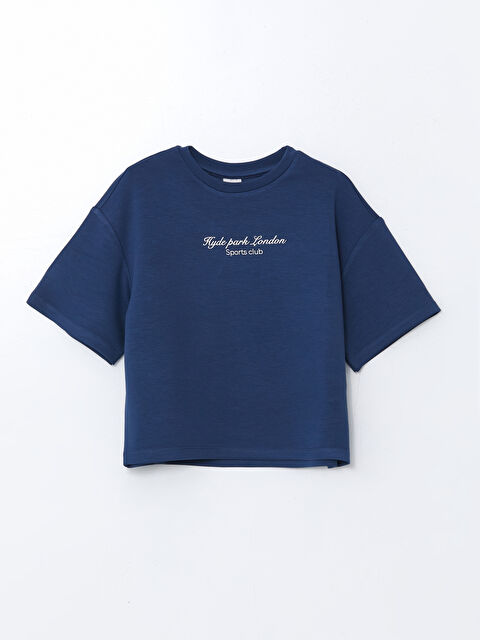 LCW Kids Bisiklet Yaka Soft Touch Kız Çocuk Tişört