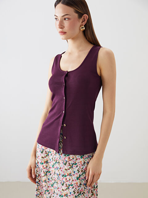 LCWAIKIKI Classic U Yaka Dokulu Bluz - S5O693Z8-HHZ