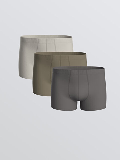 LC WAIKIKI Standart Kalıp Pamuklu Esnek Erkek Boxer 3'lü - S5O703Z8-G7L