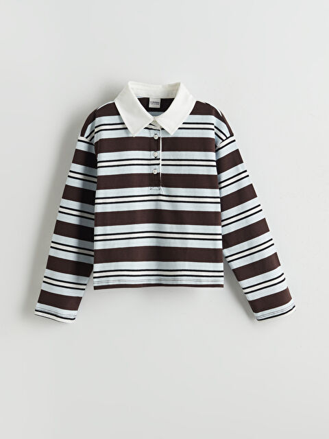 LCW Kids Polo Yaka Kız Çocuk Tişört - S5O710Z4-LEW