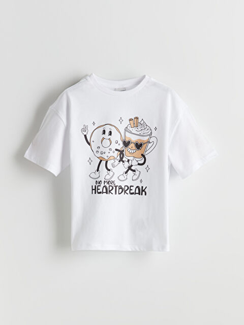 LCW Kids Bisiklet Yaka Kız Çocuk Tişört - S5O711Z4-R9J