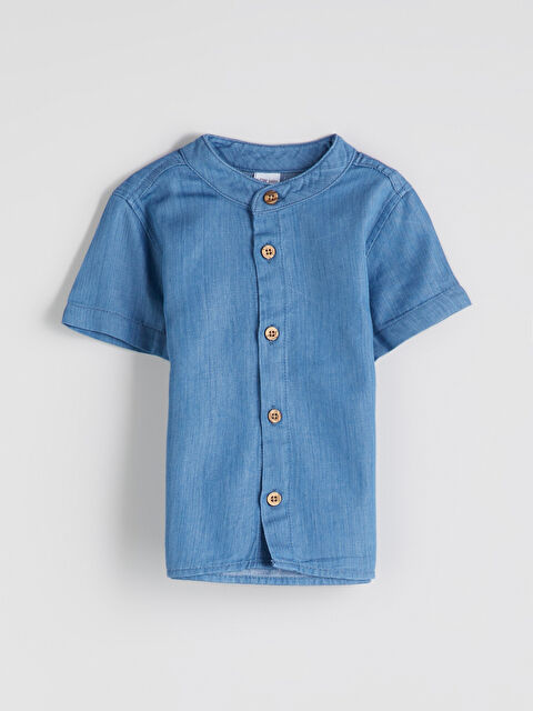 LCW baby Hakim Yaka Erkek Bebek Jean Gömlek - S5O715Z1-DU2