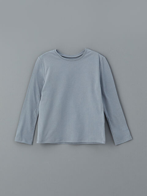 LCW Kids Bisiklet Yaka Basic Kız Çocuk Tişört - S5O735Z4-FHM