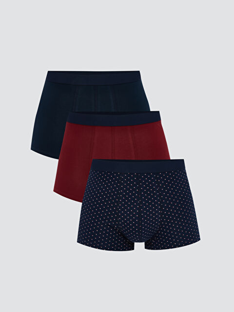 LC WAIKIKI Standart Kalıp Pamuklu Esnek Erkek Boxer 3'lü - S5O783Z8-LSJ