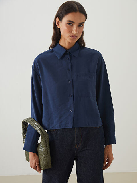 LCW Modest Modal Karışımlı Kadın Gömlek - S5O847Z8-R48