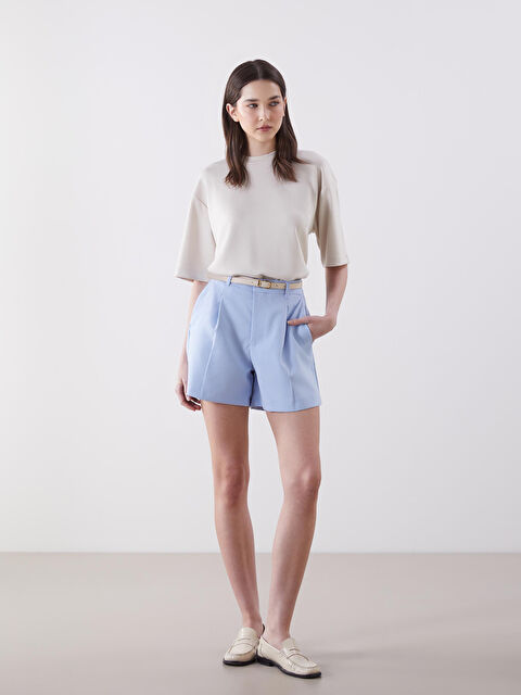 LCW Vision Beli Kemerli Kadın Şort - S5O936Z8-DHU