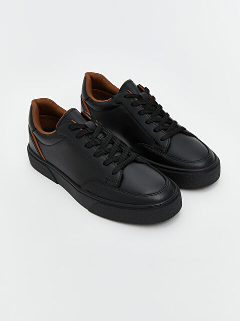 Once Bağcıklı Deri Görünümlü Erkek Spor Ayakkabı - S5O968Z8-HUC