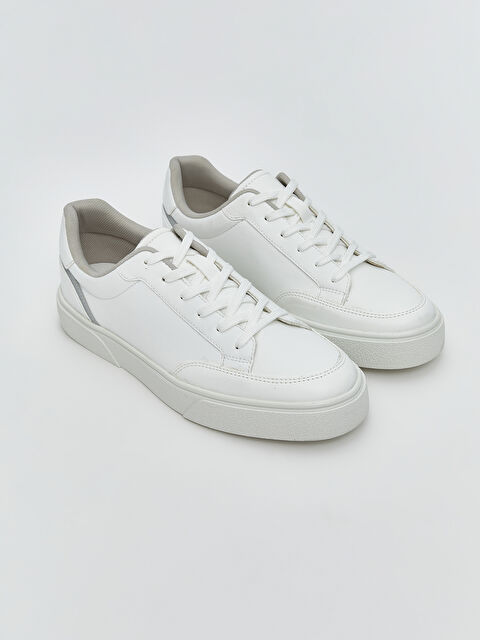 Once Bağcıklı Deri Görünümlü Erkek Spor Ayakkabı - S5O968Z8-J5E