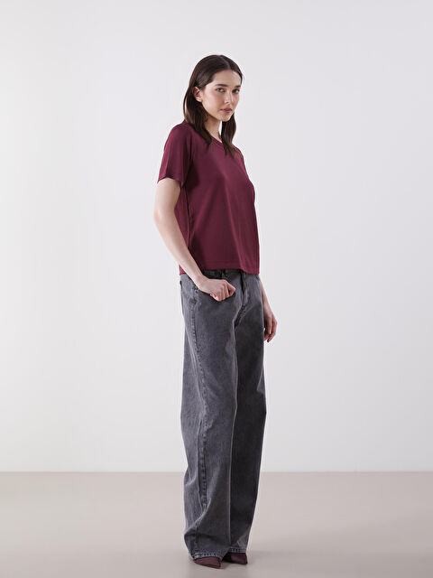 LCW Jeans Baggy Fit Kadın Jean Pantolon - S5OA03Z8-GRD