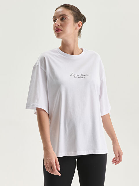 LCWAIKIKI Classic Crew Neck California Printed Women's T-Shirt - S5OA88Z8-Q6K