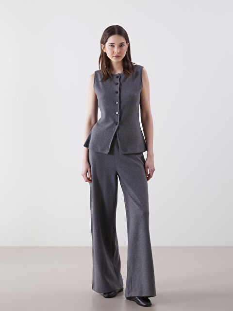 LCW Vision Beli Lastikli Kadın Triko Pantolon - S5OA92Z8-D5D