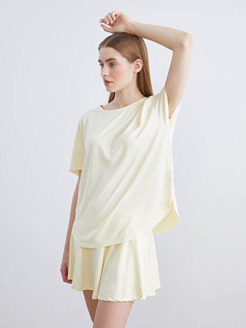 KOOR SPORT Bisiklet Yaka Modal Karışımlı Kadın Spor Tişört - S5OB34Z8-FDQ