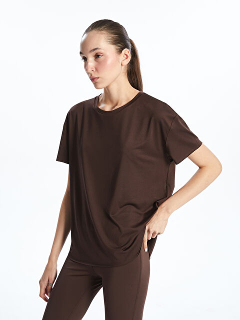 KOOR SPORT Bisiklet Yaka Modal Karışımlı Kadın Spor Tişört - S5OB34Z8-HJZ