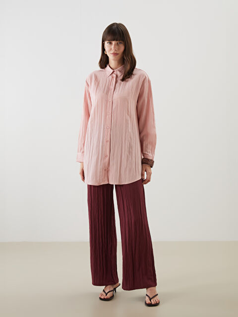 LCW Modest Beli Lastikli Dokulu Kadın Pantolon - S5OB67Z8-YYQ