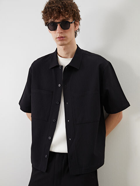 XSIDE Rahat Kalıp Kısa Kollu Erkek Gömlek - S5OB72Z8-RQL