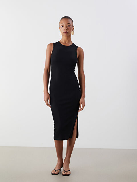 LCW Vision Bisiklet Yaka Bodycon Elbise - S5OB95Z8-CVL