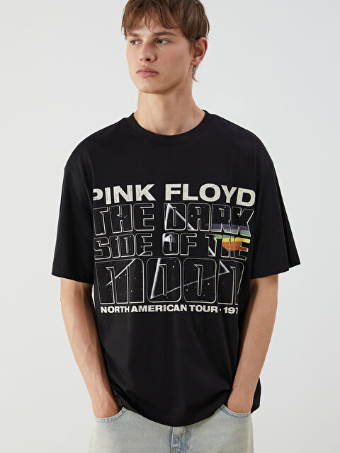 XSIDE Bisiklet Yaka Baskılı Penye Erkek Tişört - S5OC16Z8-JX2