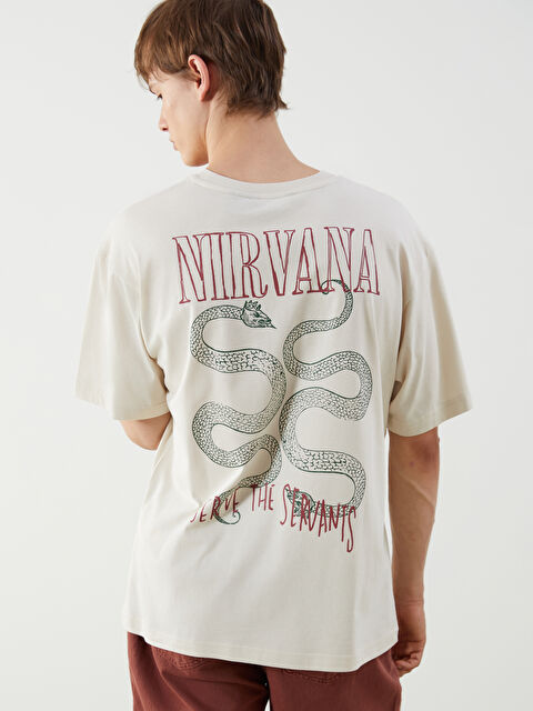 XSIDE Bisiklet Yaka Nirvana Lisanslı Penye Erkek Tişört - S5OC22Z8-YJL