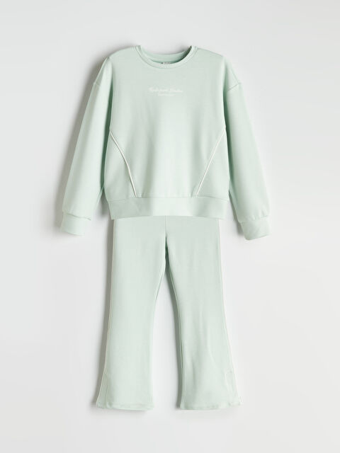 LCW Kids Bisiklet Yaka Soft Touch Kız Çocuk Eşofman Takım - S5OD52Z4-GA4