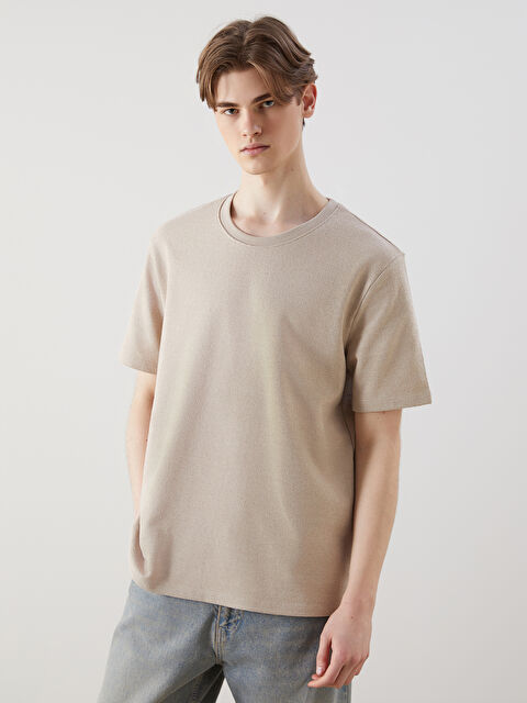 XSIDE Bisiklet Yaka Erkek Tişört - S5OD58Z8-HZZ