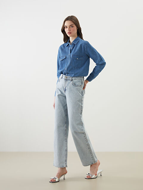 LCW Jeans Baggy Fit Kadın Jean Pantolon - S5OD64Z8-311