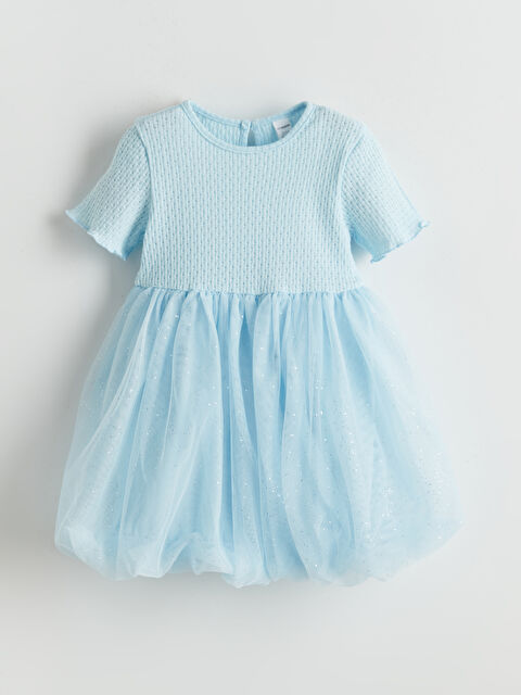 LCW Kids Tüllü Kız Çocuk Balon Elbise - S5OE70Z1-QWQ