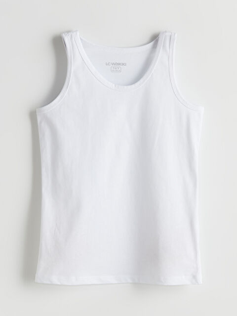 LCW Kids Bisiklet Yaka Basic Erkek Çocuk Atlet