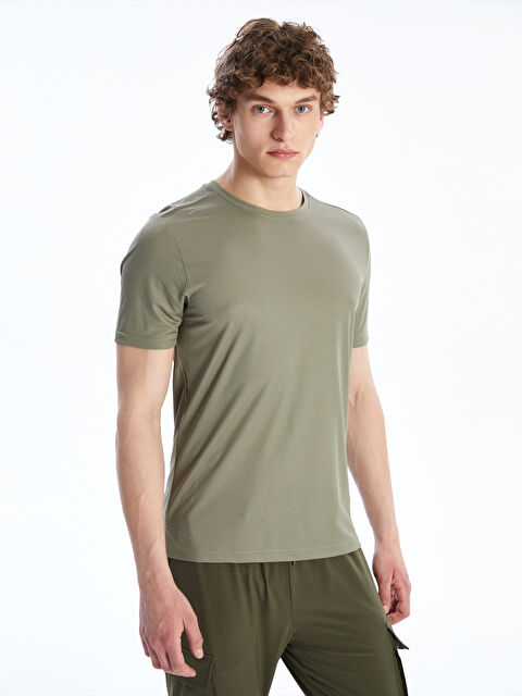 XSIDE ACTIVE Bisiklet Yaka Erkek Spor Tişört - S5OF05Z8-SEV